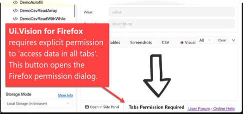 How to allow access to all tabs in Firefox