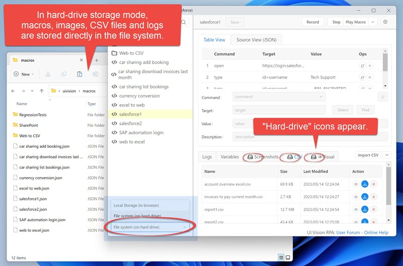 Hard-drive storage mode explained