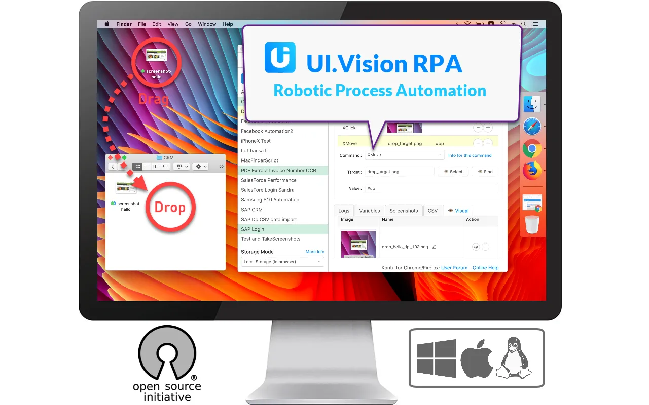 Desktop UI Automation, also known as Robotic Process Automation (RPA)