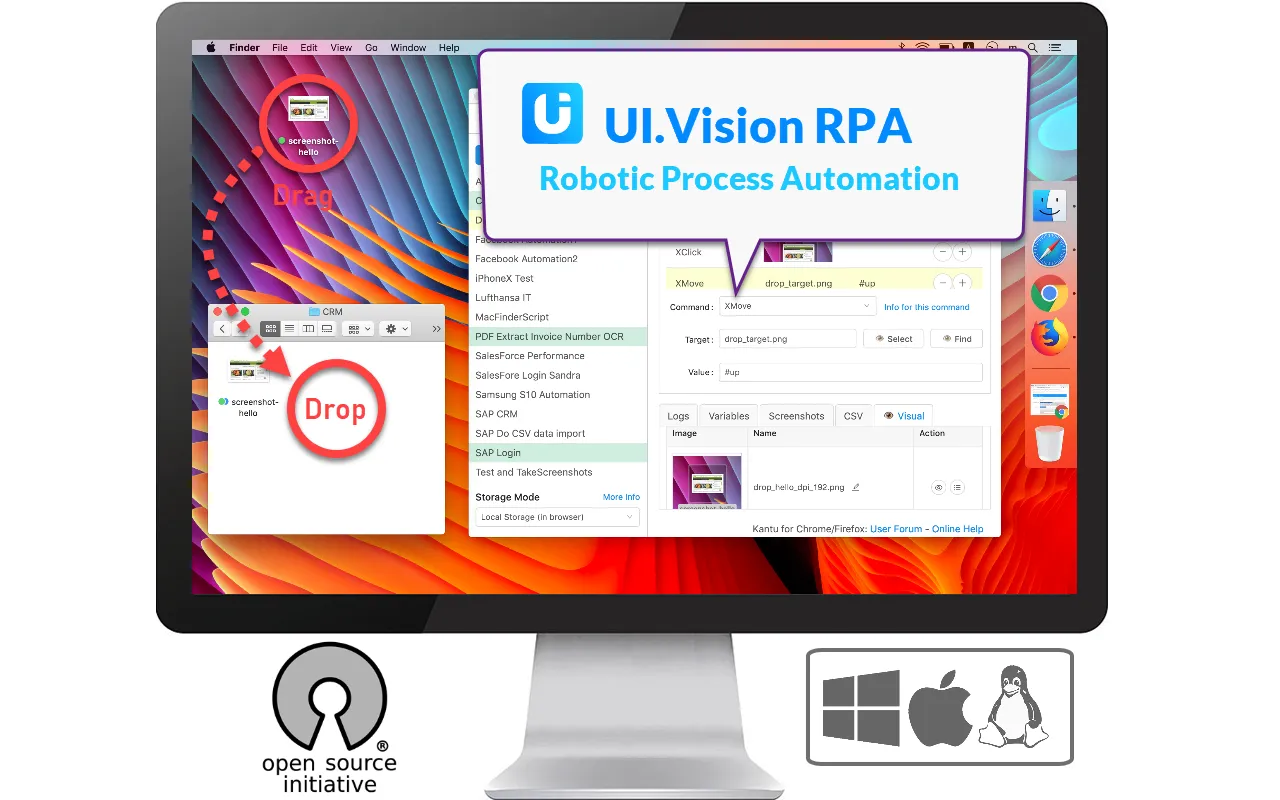 Ui vision rpa. RPA. Kantu for Chrome. Firefox UI.