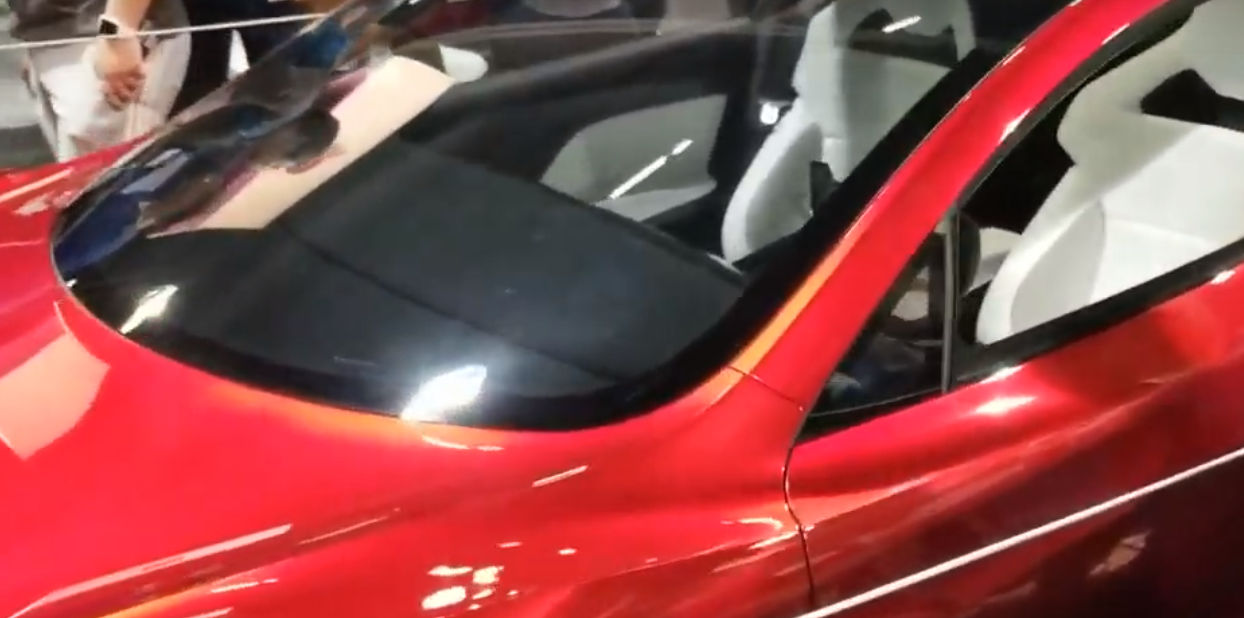 New Tesla Roadster on display at CVPR 