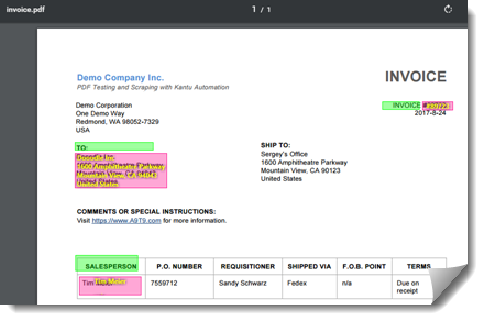 PDF Scraping with Kantu