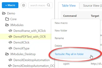 New test suites