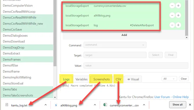 LocalStorageExport explained