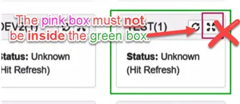 The green and pink boxes need to be separate, not inside another