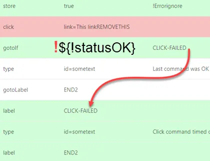 !statusOK and GotoIf in a macro: